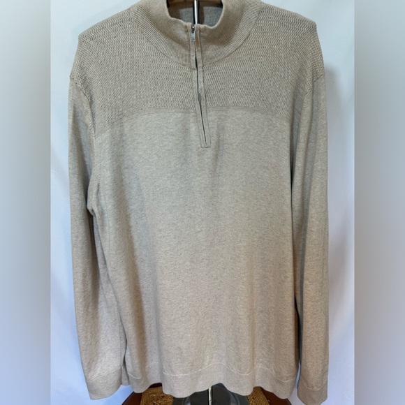 Banana Republic Luxe Yarn Half-Zip Sweater – Size XXL cotton/silk/cashmere soft! - Picture 6 of 6